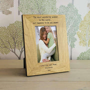 The Most Wonderful Woman In The World My Mum Photo Frame