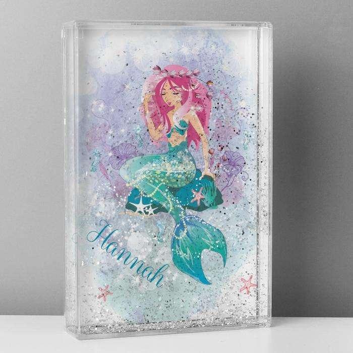 Personalised Mermaid Glitter Shaker - Myhappymoments.co.uk