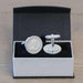Personalised Silverplated Sixpence Cufflinks - Myhappymoments.co.uk