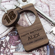 Personalised Happy Birthday Age Keyring - Myhappymoments.co.uk