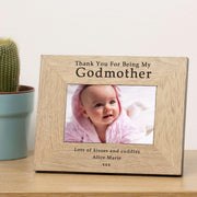 Personalised Thank You For Being My Godmother Photo Frame - Myhappymoments.co.uk