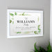 Personalised Family Tree White A4 Wall Art | Gift For Family 
