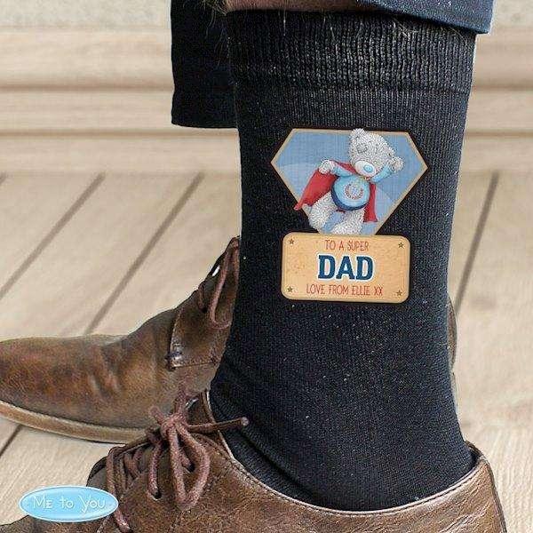 Personalised Me To You Super Hero Mens Socks - Myhappymoments.co.uk