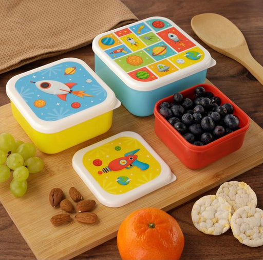 Space Lunch Boxes Set Of 3