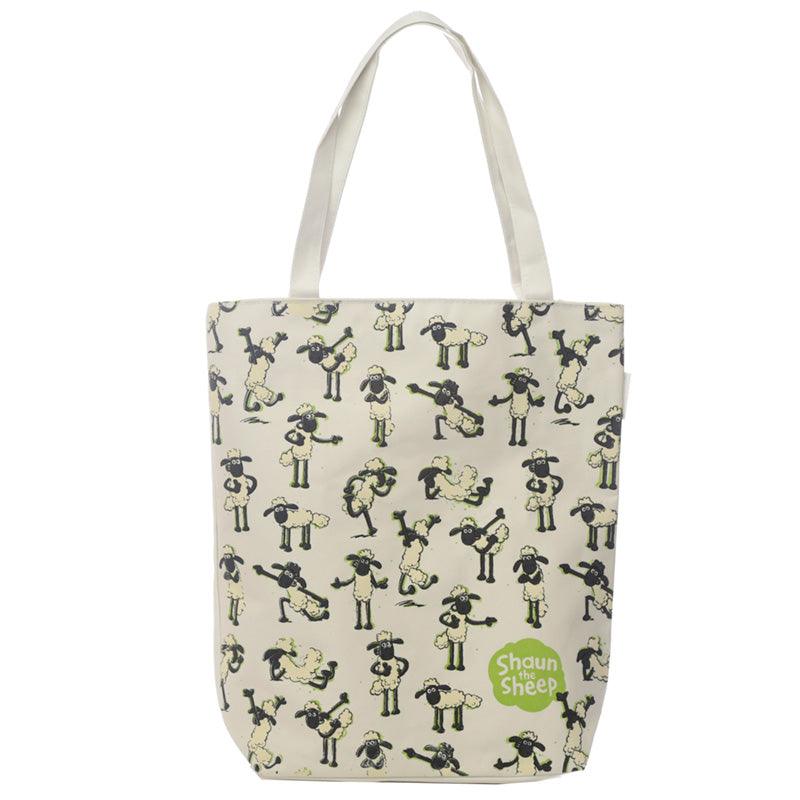 Shaun the Sheep Cotton Zip Up Shopping Bag