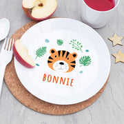Personalised Children's Jungle Animal Dinner Set