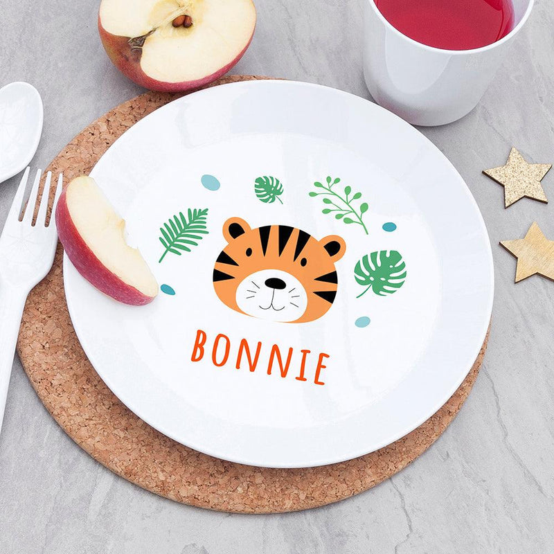 Personalised Children's Jungle Animal Dinner Set