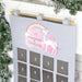 Personalised Christmas Unicorn Pocket Advent Calendar In Silver Grey