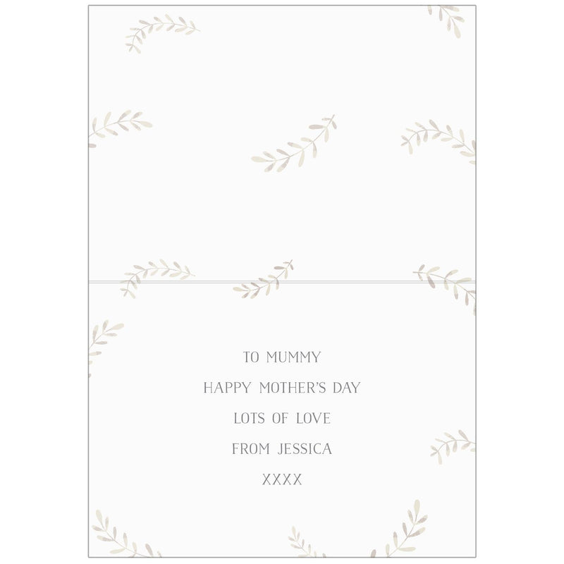Personalised Mummy and Me Fox Card