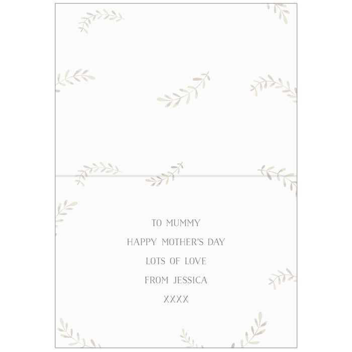 Personalised Mummy and Me Fox Card