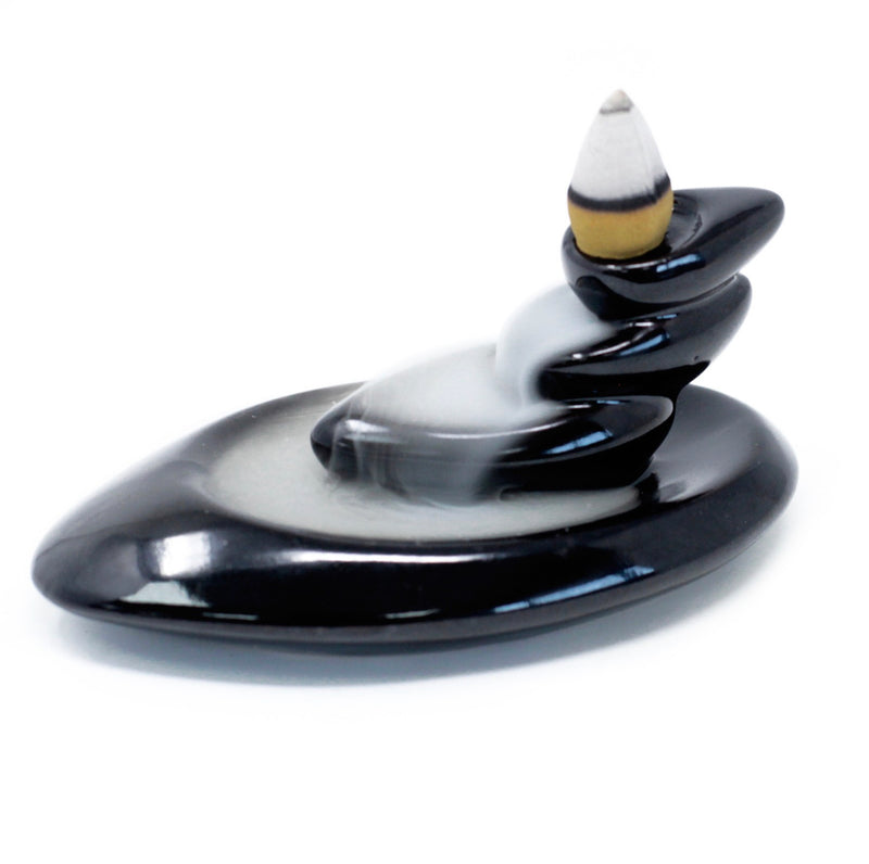Back Flow Incense Burner - Pebbles