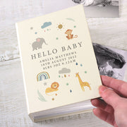 Personalised Safari Animals Baby Photo Album with Sleeves - 6x4
