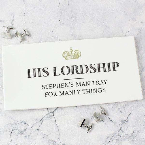 Personalised His Lordship Ceramic Tray - Myhappymoments.co.uk
