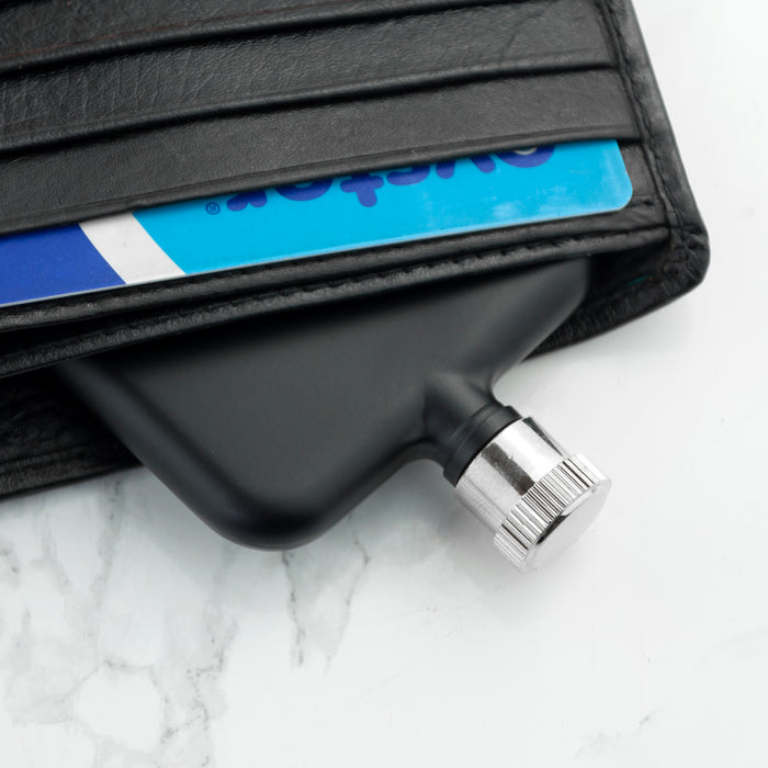 Personalised Black Slimline Football Shirt Hip Flask - Gift For Him