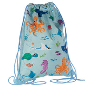 Sealife Drawstring Bag - Myhappymoments.co.uk