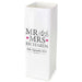Personalised Mr & Mrs White Square Vase - Myhappymoments.co.uk