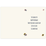 Personalised Rose Gold Balloon Card