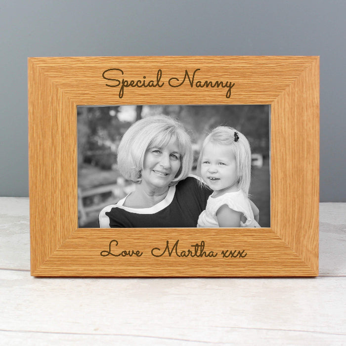 Custom Photo Frame 4x6 - Any Text Engraving 
