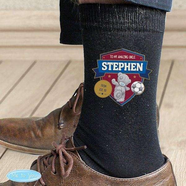 Personalised Me to You Football Men's Socks - Myhappymoments.co.uk