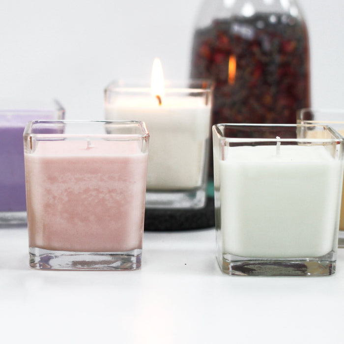 Scented Soy Wax Jar Candle - Lavender & Basil