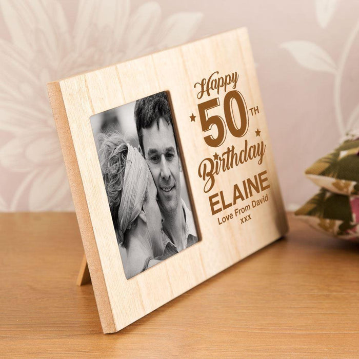 Personalised 50th Birthday Photo Frame