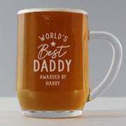 Personalised 'Worlds Best' Glass Tankard