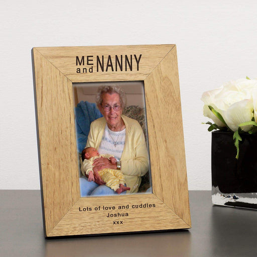 Personalised Me and Nanny Photo Frame - Myhappymoments.co.uk