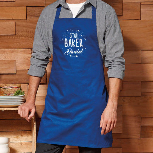 Personalised Star Baker Blue Apron