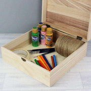 Personalised Floral Large Wooden Keepsake Box - Myhappymoments.co.uk