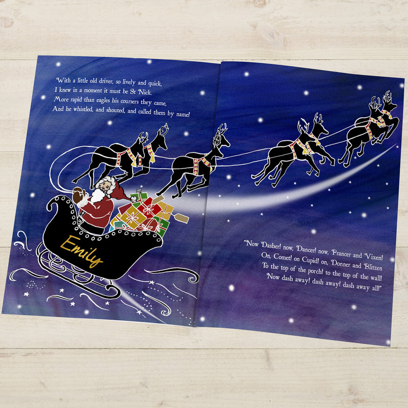 Personalised Twas the Night Before Christmas Book - Myhappymoments.co.uk