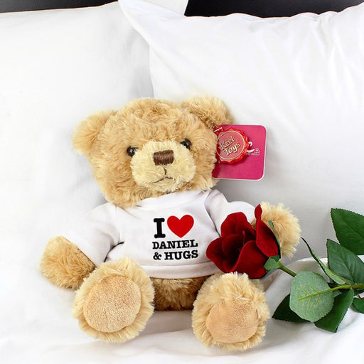 Personalised I Love You Teddy Bear - Myhappymoments.co.uk
