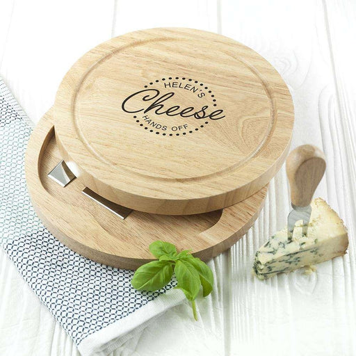 Personalised Hands Off Cheese Board Set - Myhappymoments.co.uk