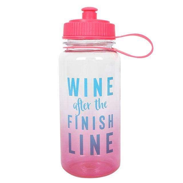 Wine After The Finish Line Sports Bottle - Myhappymoments.co.uk