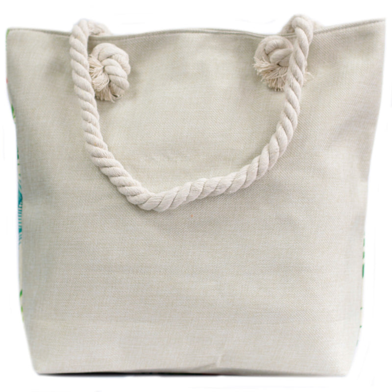 Pineapples Rope Handle Beach Tote Bag - Myhappymoments.co.uk