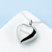 Personalised 925 Sterling Silver Heart Necklace
