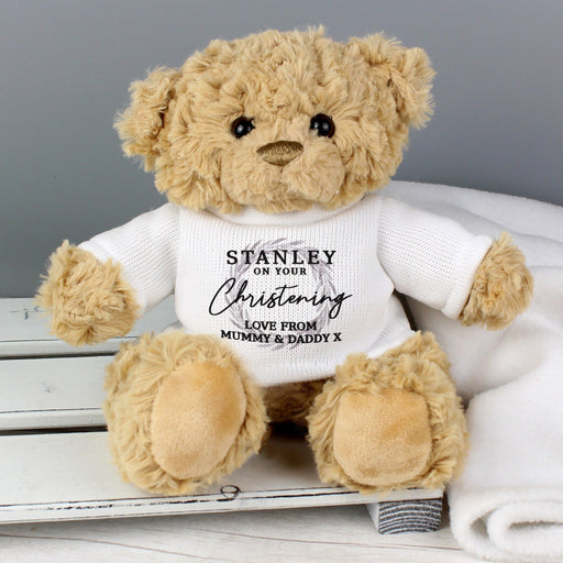 Personalised 'Truly Blessed' Christening Teddy Bear