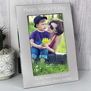 Engraved Silver Photo Frame 4x6