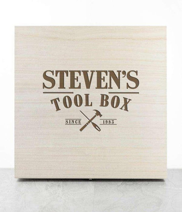 Personalised Wooden Tool Box - Myhappymoments.co.uk