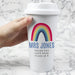 Personalised Rainbow Double Walled Travel Mug