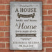 Personalised 'A House Is Made Of...' Metal Sign