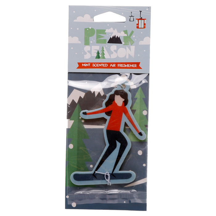 Snowboarding Mint Scented Car Air Freshener