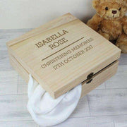 Engraved Any Message Large Wooden Keepsake Box