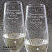 Personalised Diamante Hand Cut Little Hearts Pair of Flutes with Gift Box - Myhappymoments.co.uk