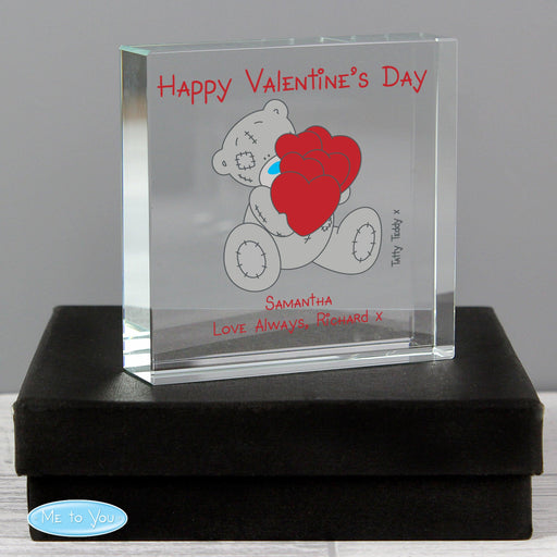 Personalised Me to You Big Heart Large Crystal Token