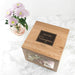 Personalised Wedding Oak Photo Keepsake Cube Box - Myhappymoments.co.uk