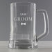 Personalised Groom Pint Stern Glass Tankard