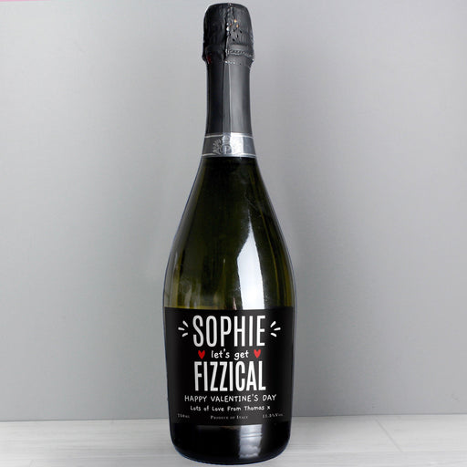 Personalised Let's Get FIZZICAL Prosecco Bottle