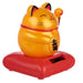 Waving Lucky Cat Solar Dashboard Pal - Yellow