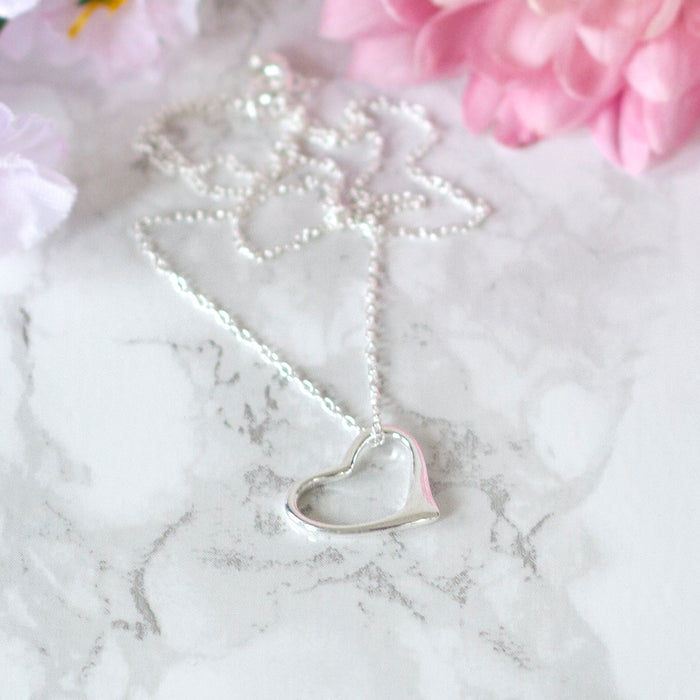 Wedding Party Heart Necklace With Personalised Box