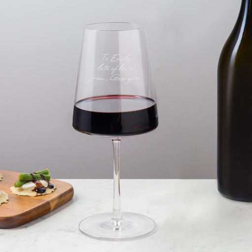 Personalised Power Wine Glass